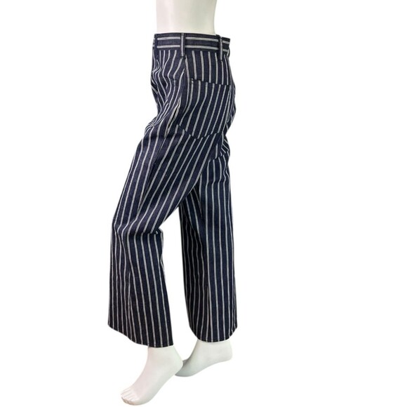 Vintage Alexander's Jeans 1960s-1970s Hickory Stripe Sanforized Flare Bottom 26 - Picture 4 of 10